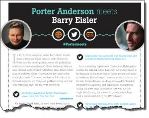 Barry Eisler #PorterMeets 2014年1月10日撕了The Bookseller
