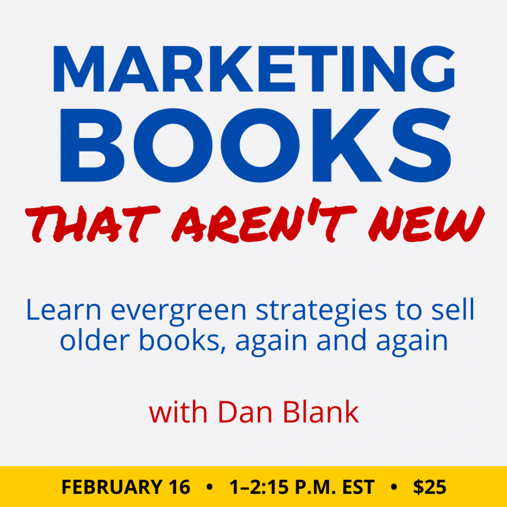 丹·布兰克的市场营销书籍。25美元的类。2023年2月16日，星期四。下午一时至二时十五分东部。
