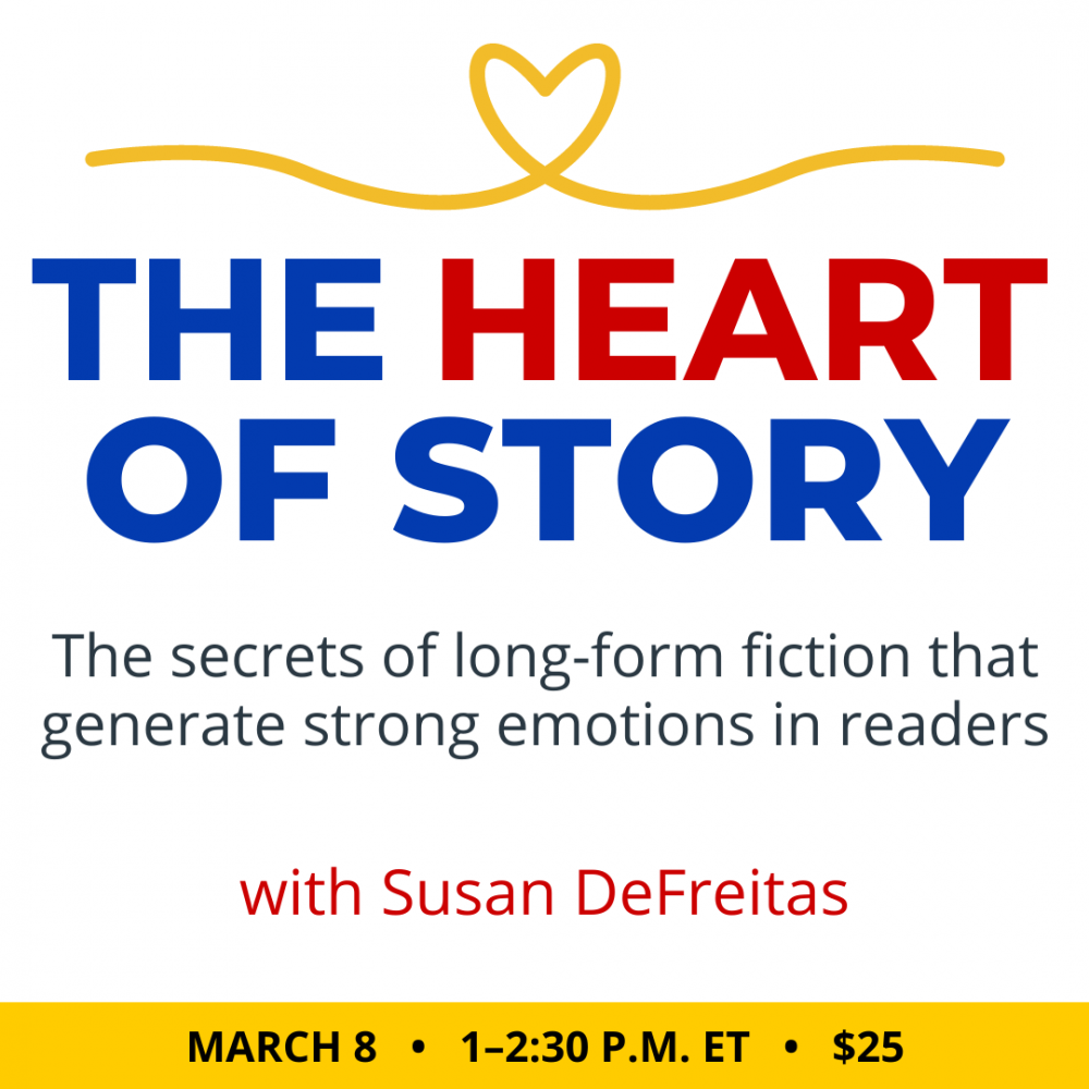 苏珊·德弗雷塔斯的《故事的核心》。25美元的类。2023年3月8日，星期三。下午一时至二时三十分东部。